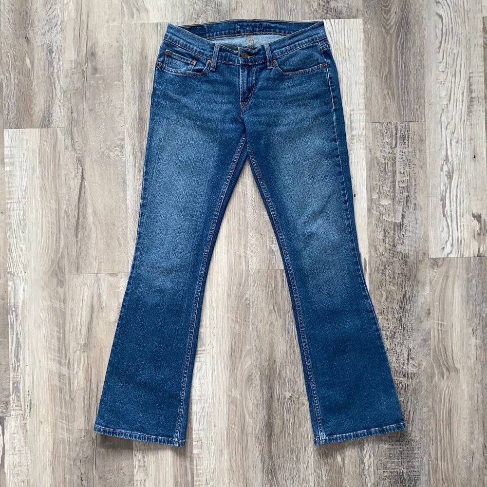Vintage 2000s Levi's Low rise Flare Jeans with Stretch - Picture 1 of 8